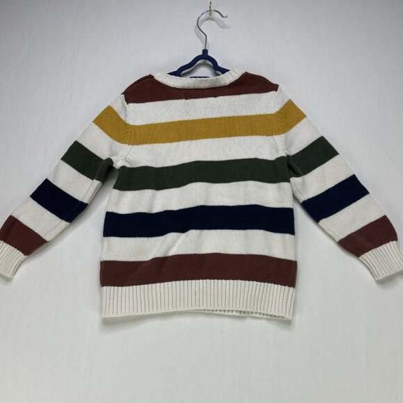 Old Navy Knit Sweater Toddler Size 3t Striped 100% Cotton - Picture 6 of 6